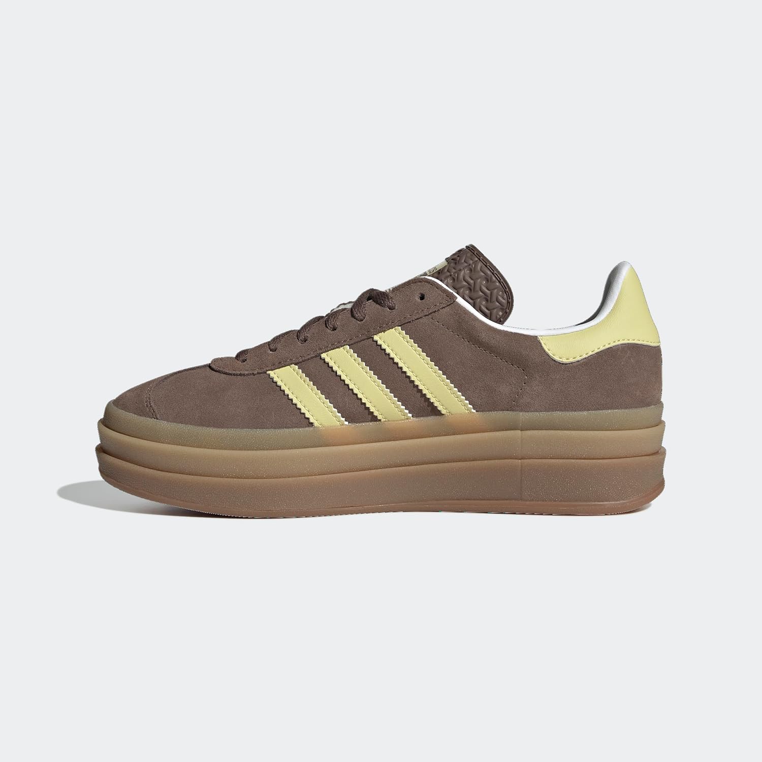 靴 adidas gazelle bold w 24cm adidas WMNS Gazelle Bold Sneakers, Black ,Yellow, 5.5